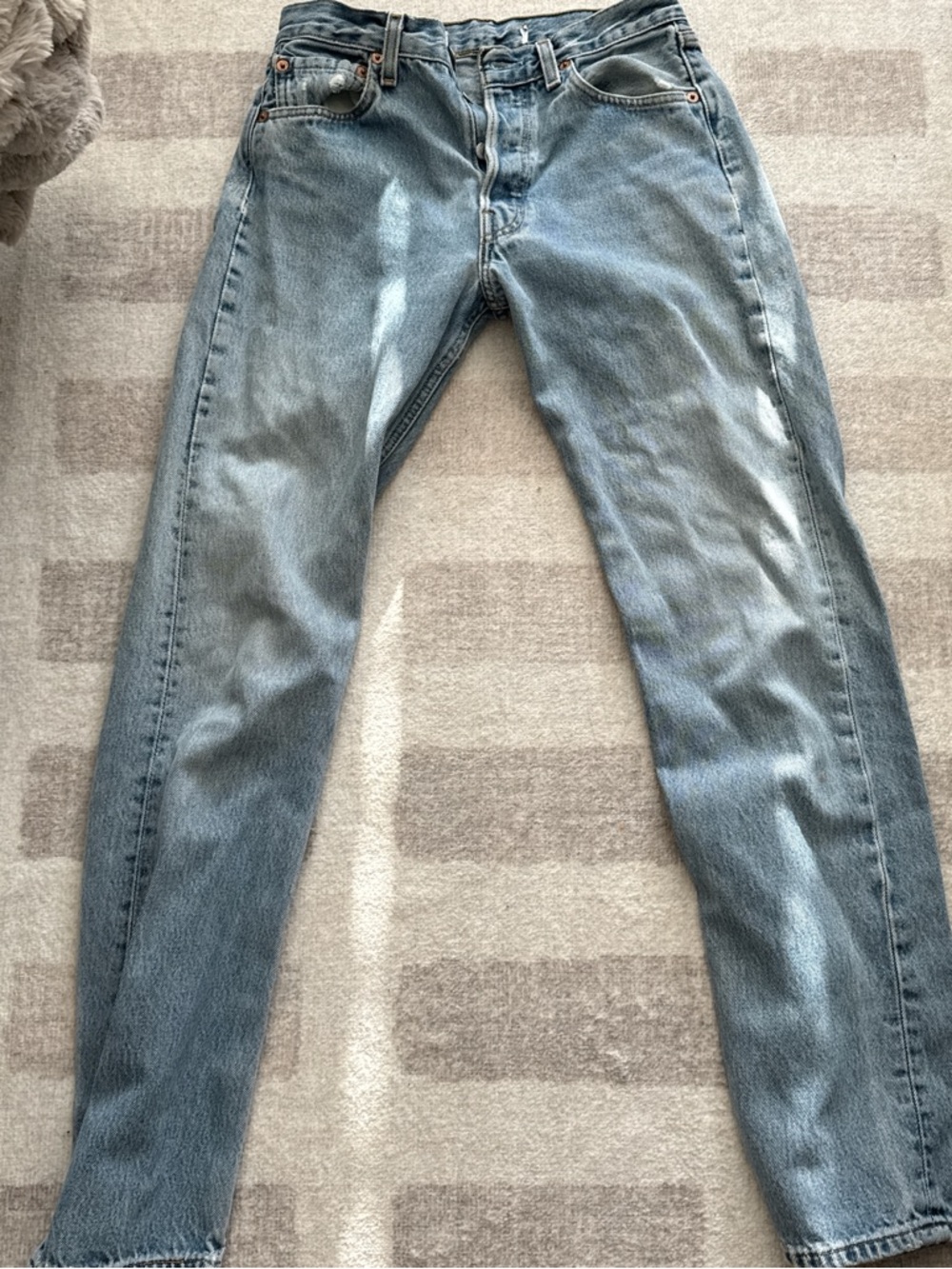 Levi's Light Blue Straight Leg Jeans